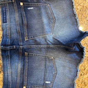 Jean shorts with stretch